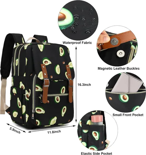 Miniatura 4 de Fuyicat Mochila para laptop para mujeres y hombres, viajes, trabajo, negocios, niñas, niños, mochila escolar, mochila universitaria, compatible