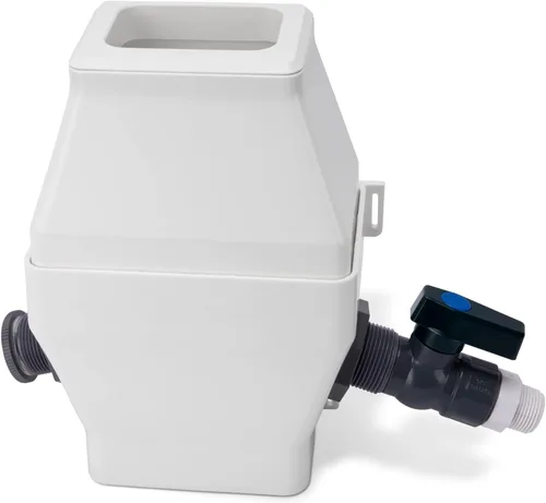 Desviador de barril de lluvia, sistema de recolección de agua de lluvia que se adapta a bajante de 2 x 3 o 3 x 4 pulgadas, kit de desviador de Blanco