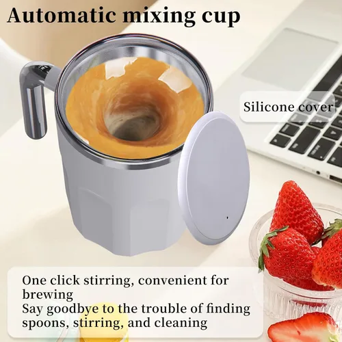 Miniatura 5 de Taza autoagitadora automática – Taza mezcladora controlada por temperatura – No necesita batería ni electricidad, para bebidas de café y polvo