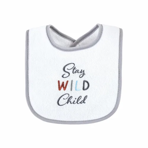 Miniatura 4 de Baberos Hudson Baby unisex de tela de toalla de algodón con relleno de fibra, Tamaño único Chica de vacaciones soy uno