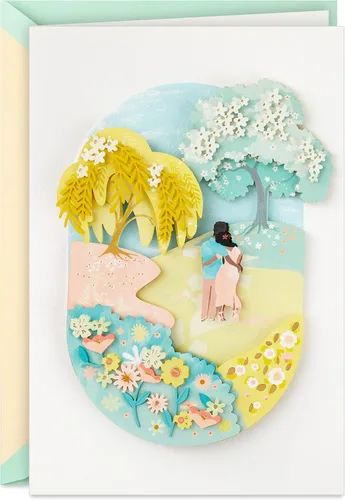 Miniatura 8 de Hallmark Tarjeta para el día de la madre (Love You to the Moon and Back) para aniversario, cumpleaños romántico, amor diario