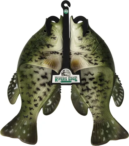 Miniatura 2 de Rivers Edge Products Crappie Fish Sandalias, plantilla contorneada antideslizante, grande