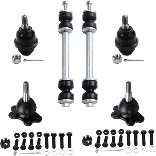 Miniatura 255 de Detroit Axle – Kit de suspensión delantera para Hyundai 2013-2018 Santa Fe 2 enlaces de barra de estabilizador 4 varillas de amarre interiores
