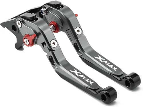 Miniatura 31 de Palancas de freno de embrague de motocicleta plegables extensibles para Yamaha Xmax X-MAX 125 250 300 400 mango de frenos ajustable (color : 1)