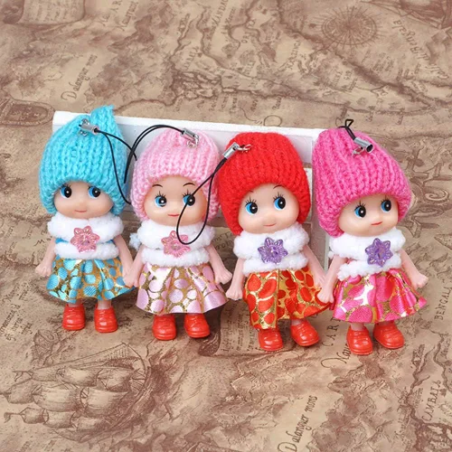 Miniatura 2 de 8 llaveros de muñecas pequeñas de silicona, mini muñeca de princesa de silicona para niñas, kit de casa de muñecas en miniatura, decoración