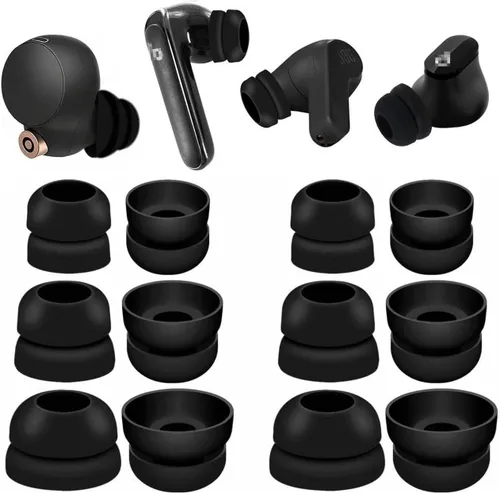 JNSA Puntas de auriculares de doble brida antideslizantes con aislamiento de ruido compatibles con Sony WF-1000XM5/XM4, JBLvibe 200TWS, auriculares