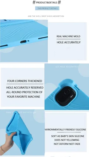 Miniatura 3 de Funda para Xiaomi Mi Pad 6 /MiPad 6 Pro 11 pulgadas 5G 2021, funda protectora de silicona ligera para niños para Mi Pad 6/6 Pro, azul
