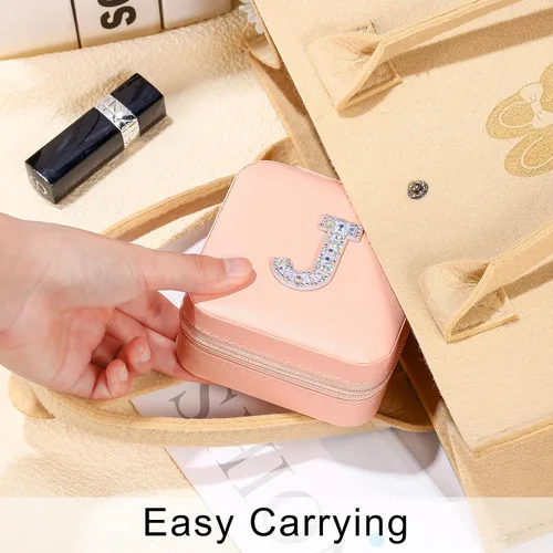 Miniatura 4 de Regalo de Navidad para mujeres y niñas, joyero de viaje, mini joyero, organizador de joyas pequeño, regalos para adolescentes, niñas, regalos