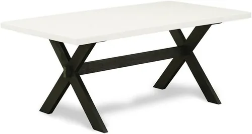 Miniatura 31 de East West Furniture VT026 Mesa de comedor estilo V – una mesa de cocina rectangular con patas elegantes, 36 x 60 pulgadas, multicolor