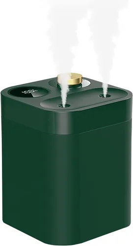 Humidificador portátil inalámbrico para plantas, 27.1 fl oz, funciona con pilas, pequeños humidificadores de niebla fría para hasta 8 horas, Verde