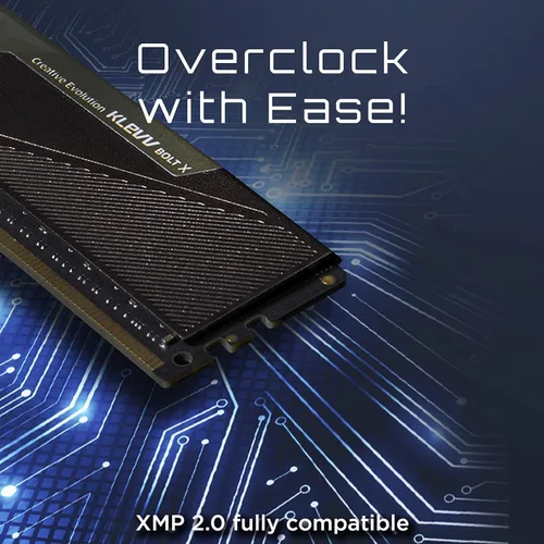 Miniatura 3 de KLEVV Bolt X DDR4 32GB (2x16GB) 3200MHz CL16 1.35V Memoria de escritorio para juegos SK Hynix Chip XMP 2.0 Ready (KD4AGUA80-32A160U)