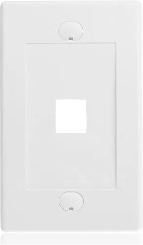 Miniatura 3 de [UL Listed] Cable Matters - Placa de pared en blanco para toma trapezoidal, Blanco