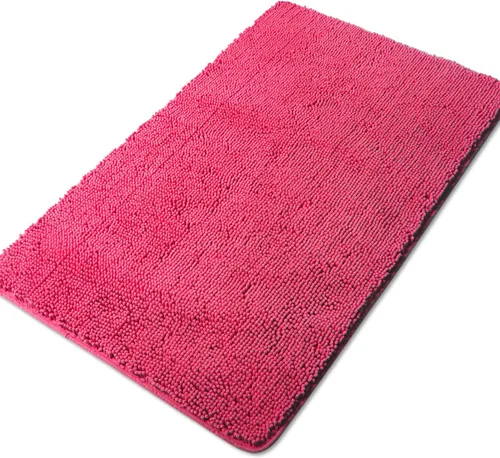Miniatura 104 de Yeaban Alfombra de pasillo de baño de 24 x 72 pulgadas, antideslizante, alfombra de baño larga de felpilla gruesa, absorbente y lavable, alfombra