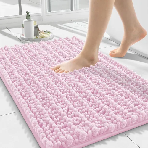 Miniatura 42 de Smiry Alfombras de Baño 24x16 pulgadas, Alfombras de Baño de Chenilla Extra Suaves y Absorbentes, Respaldo de Goma Antideslizante, Lavable a Máquina