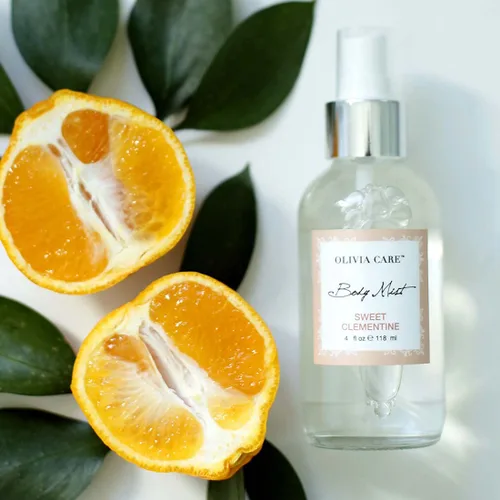 Miniatura 8 de Olivia Care Spray corporal hecho con aroma natural de clementina dulce, refrescante, calmante, refrescante e hidratante, elimina el olor con aroma