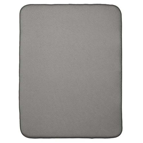 InterDesign iDry – tapete para encimera de cocina, mini, absorbente, para secado de platos, Negro, L