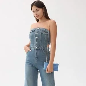 Miniatura 4 de Demin - Bolsos de mano para mujer, bolsos de noche para mujer, bolsos de fiesta formales, bolsos de boda, cóctel, baile de graduación