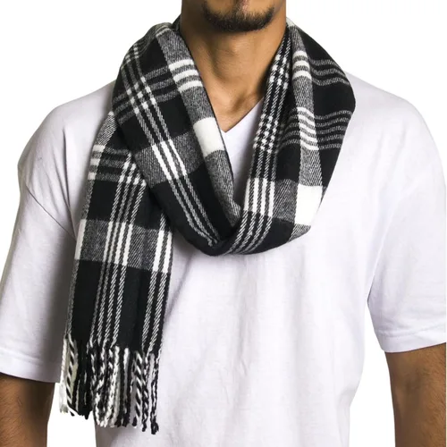 Miniatura 80 de Alpine Swiss Bufanda a cuadros para hombre, ultra suave, chal de invierno, cálido, ligero, para clima frío
