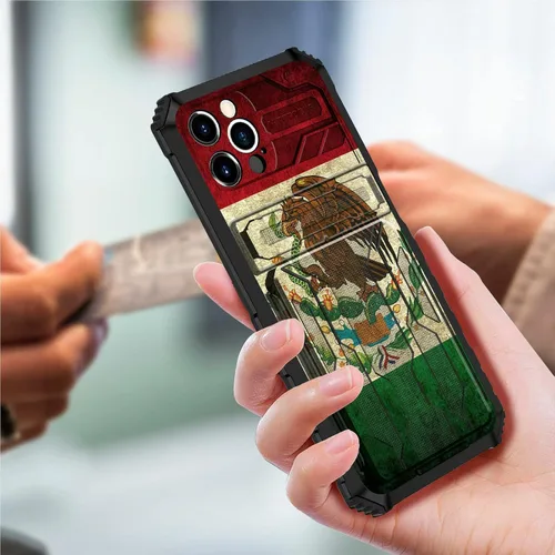 Miniatura 3 de Funda tipo cartera para iPhone 13 Pro Max con soporte para tarjetas, función atril, híbrida, de doble capa, protección a prueba de golpes