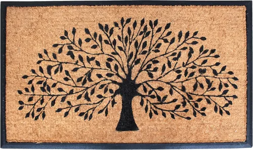 Miniatura 44 de A1HC Tapete para Puerta de Fibra de Coco Natural y Caucho, 30"x48" – Grueso, Duradero, Resistente, Anti-Desprendimiento, Resistente a