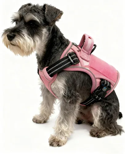 Miniatura 11 de Arnés táctico para perros medianos y grandes, verde, ajustable, sin tirones, con asa, chaleco reflectante resistente, talla L Verde militar