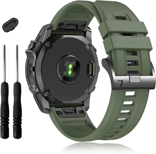 Miniatura 11 de EZMVZKU Correas Easyfit de 1.024 in para Garmin Fenix 8 AMOLED/8 Pro 2.008 in/7X/7XPro Sapphire Solar Watchands Reemplazo para Fenix 6X/6X Pro/5X/5X