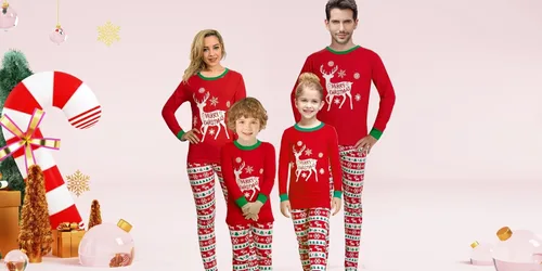 Miniatura 5 de Pijamas familiares a juego pijamas de Navidad de algodón para vacaciones