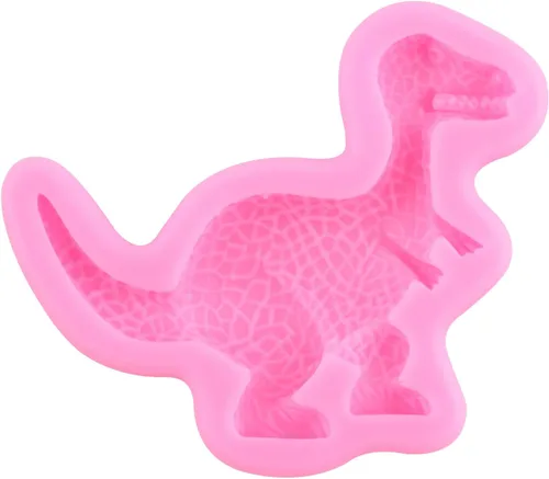 Miniatura 9 de ZiXiang Moldes de silicona de dinosaurio, molde de hojas tropicales para fondant, molde de hojas de helecho, molde de caramelo para baby shower