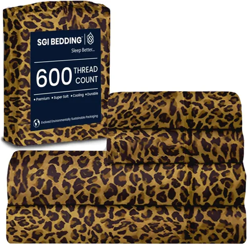 Miniatura 37 de SGI bedding Sábanas de Algodón Egipcio 100% Tamaño Full XL – Juego de Sábanas de 600 Hilos, Suaves, Frescas, Bolsillo Profundo de 16", Ropa de Cama