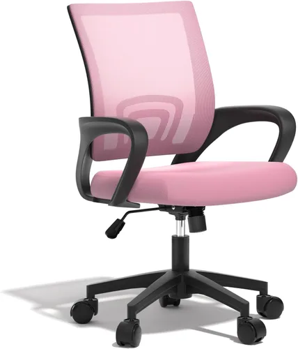 Miniatura 11 de Silla de oficina ergonómica, 330 libras, silla de escritorio de malla transpirable con soporte lumbar y reposabrazos, bloqueo giratorio de Negro