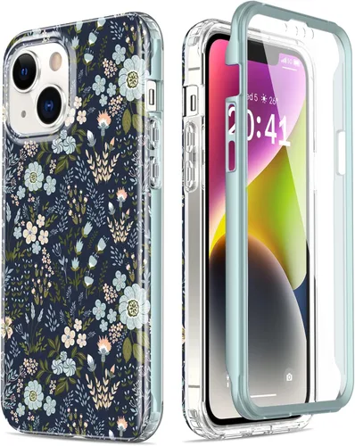 Miniatura 51 de Esdot Funda para iPhone 14 con Protector de Pantalla Integrado, Funda Resistente de Grado Militar con Diseños de Moda para Mujeres y Niñas, Funda