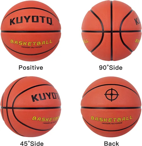 Miniatura 6 de KUYOTQ Kids Toddler Youth Adult Size 3/4/5/6/7 Basketball 22/25.5/27.5/28.5/29.5" Thickened Rubber or Faux Leather Indoor Outdoor Basketball for