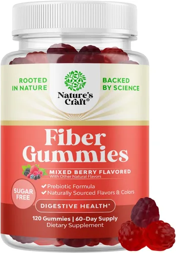 Gomitas de fibra para adultos - Suplemento de raíz de achicoria con apoyo prebiótico para la salud intestinal y digestiva - Gomitas de digestión