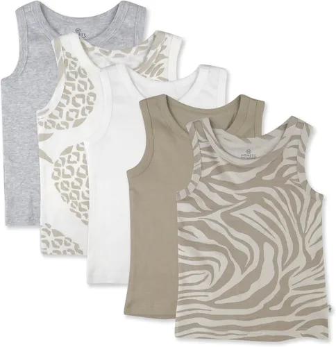 Miniatura 32 de HonestBaby Camisetas musculares sin mangas 100% algodón orgánico para bebés y niños pequeños, niñas