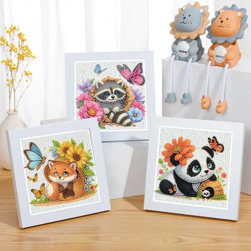 Miniatura 2 de Kits de Arte de Diamantes para Niños - Paquete de 4 Pinturas de Arte de Diamantes para Niños - Artes y Manualidades para Niños de 8 a 12 Años