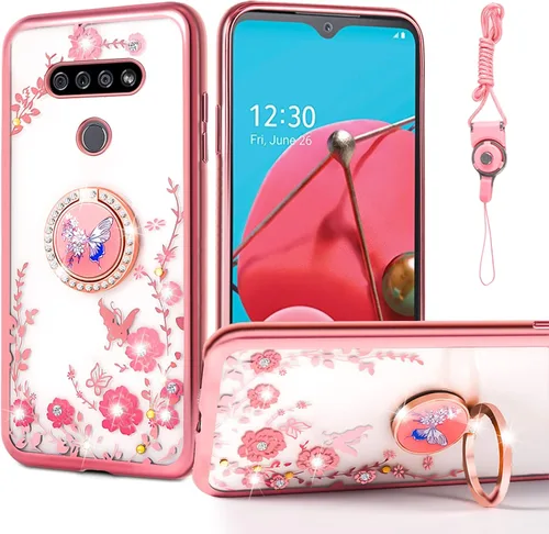 Miniatura 13 de nancheng Bonita funda de teléfono con purpurina para LG Velvet 5G (LM-G900)/LG Velvet 5G UW Lujo Brillante Suave TPU Anti arañazos Anti-caída Oro