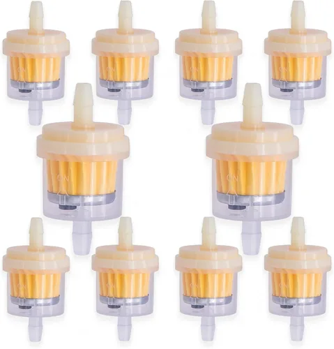 Miniatura 10 de 3 filtros de combustible en línea 691035 493629 de 40 micras 1/4 pulgadas para Briggs Stratton, repuesto para motores Kawasaki 49019-0014 49019-7001