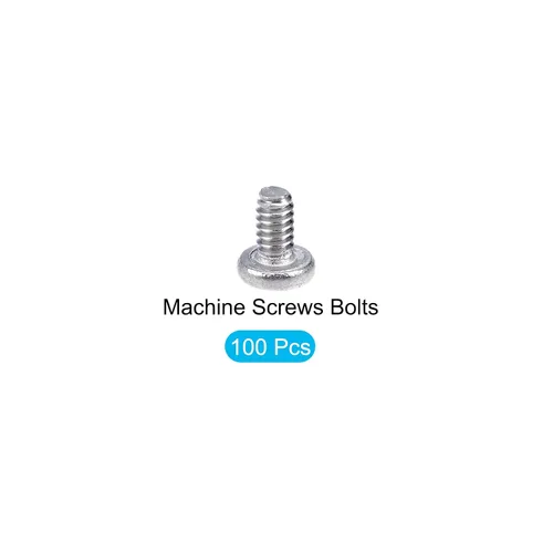 Miniatura 5 de METALLIXITY Tornillos de máquina (M1.0.236 x 0.118 in), 100 unidades, pernos Phillips cruzados de acero inoxidable 304, para instalación de muebles