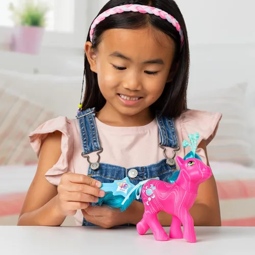 Miniatura 3 de My Little Pony Clásicos - Ponis Celestiales - Aurora - Figura de Juego Coleccionable Retro de 4 Pulgadas, Ideal para Niños, Niños Pequeños, Adultos
