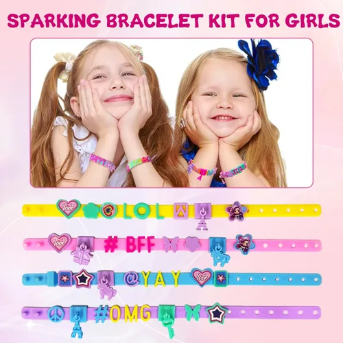 Miniatura 5 de Kit de fabricación de pulseras de la amistad para niñas, regalos de Navidad, kits de arte y manualidades para niños, kit de fabricación de joyas