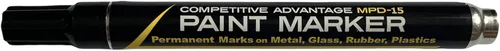 Miniatura 2 de Marcadores de Pintura Esmaltada Competitive Advantage MPD-15 NEGRO - 1 Paquete Marcas Permanentes en Metal, Vidrio, Goma, Plástico y más