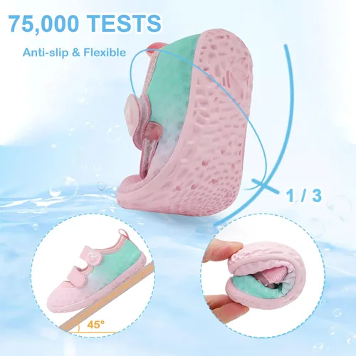 Miniatura 5 de relxfeet Zapatos de agua para niños y niñas, sandalias descalzas para niños al aire libre, calcetines acuáticos de secado rápido, zapatos ligeros