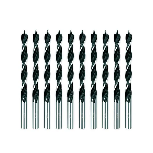 Miniatura 19 de Brocas helicoidales HSS M35 de 13/64 pulgadas, acero de alta velocidad, paquete de 10, adecuadas para aceros, hierro fundido, acero inoxidable