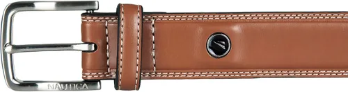Miniatura 5 de Nautica Men's Dress Leather Belt for Suits and Pants Classic Business Fashion Adjustable Metal Buckle