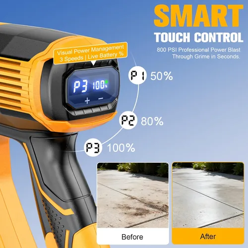 Miniatura 7 de DIYtoolifz Herramienta de limpieza compatible con batería DeWalt de 20 V, 2.2 libras, con manguera de 16.4 pies y boquilla 6 en 1 + accesorio