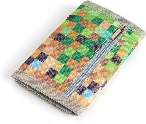 Miniatura 3 de Nitort Billetera, carteras de lona para deportes al aire libre para niños, bonita cartera con cremallera para niños, cartera de bolsillo frontal
