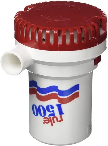 Miniatura 2 de Rule Bomba de agua de alto rendimiento de 1500 GPH, 24 voltios para barcos, bomba de sentina con interruptor de presión, bomba sumergible e