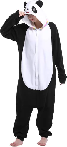 Miniatura 5 de Pijama de una pieza de panda para adultos, disfraz de Halloween, disfraz de Navidad, ropa de descanso