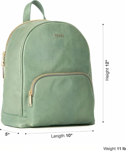 Miniatura 3 de VELEZ Mini mochila de cuero para mujer, bolso pequeño de hombro, 02 marrón