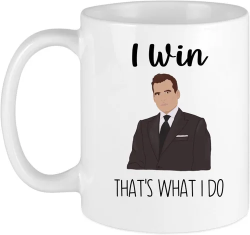 I Win. That's What I Do. / Café/té/taza/divertido/serie/regalo/novia/marido/esposa/compañero de trabajo (11 o 15 onzas) (11 onzas)